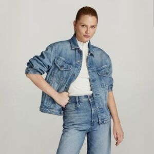 G-Star Raw Women's Oversized Denim Jacket Size Large $230 Retail